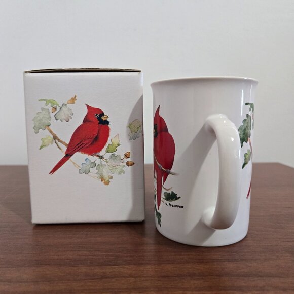 Scarlet Trio Cardinal Bird Canadian Designed Felines Capilano Trading Burnaby BC - Picture 3 of 8